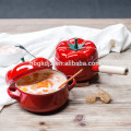 5 pcs Tomate Émail cocotte Pot Lait Pot Soupe pot juego de ollas de peltre